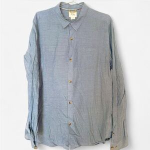 Men's Blue Button-Up Shirt
